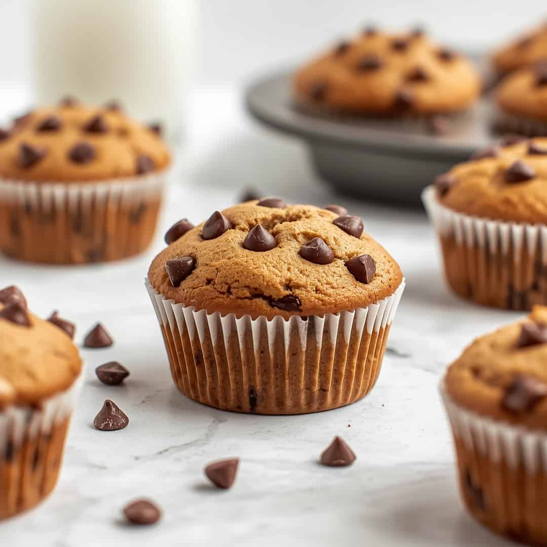 Gluten-Free Greek Yogurt Chocolate Chip Muffins
