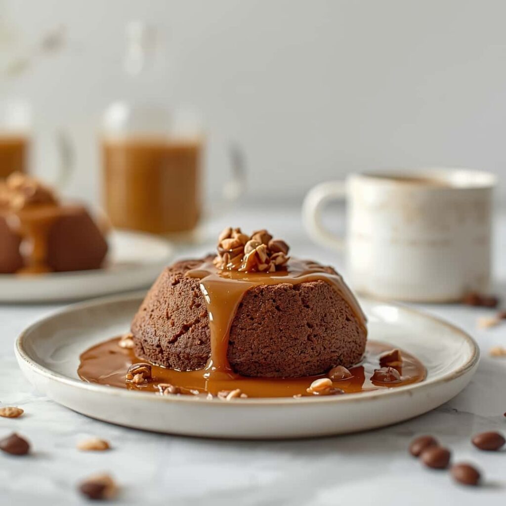 Gooey Coffee Caramel Cake