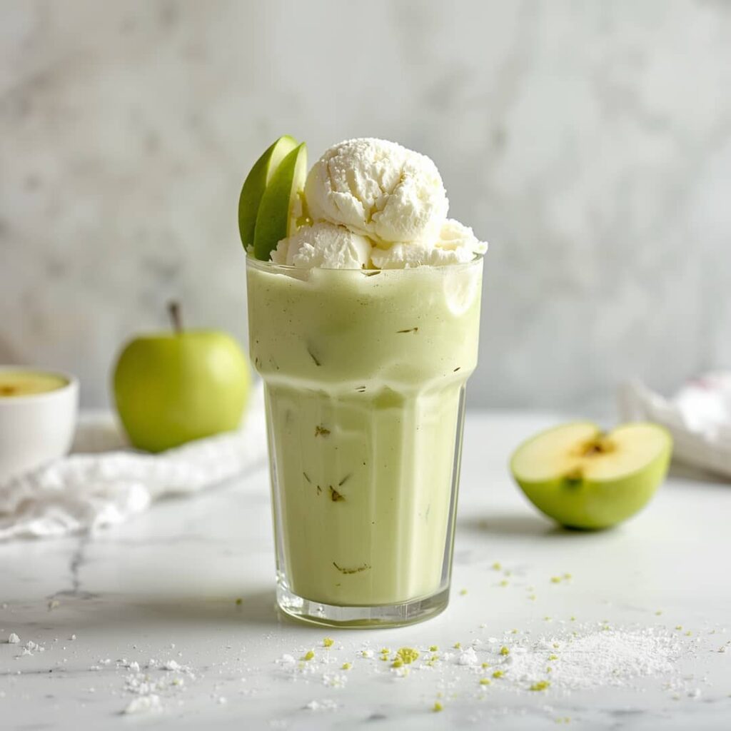 Green Apple Ice Cream Float