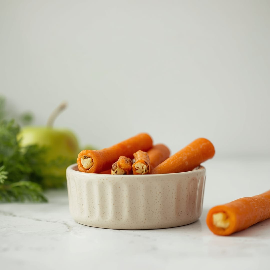 Healthy Apple Carrot Chew Sticks dogs