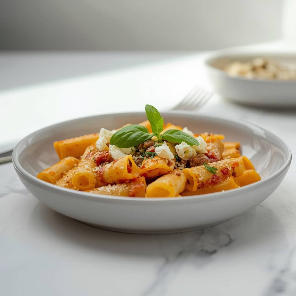 Healthy Baked Feta Pasta