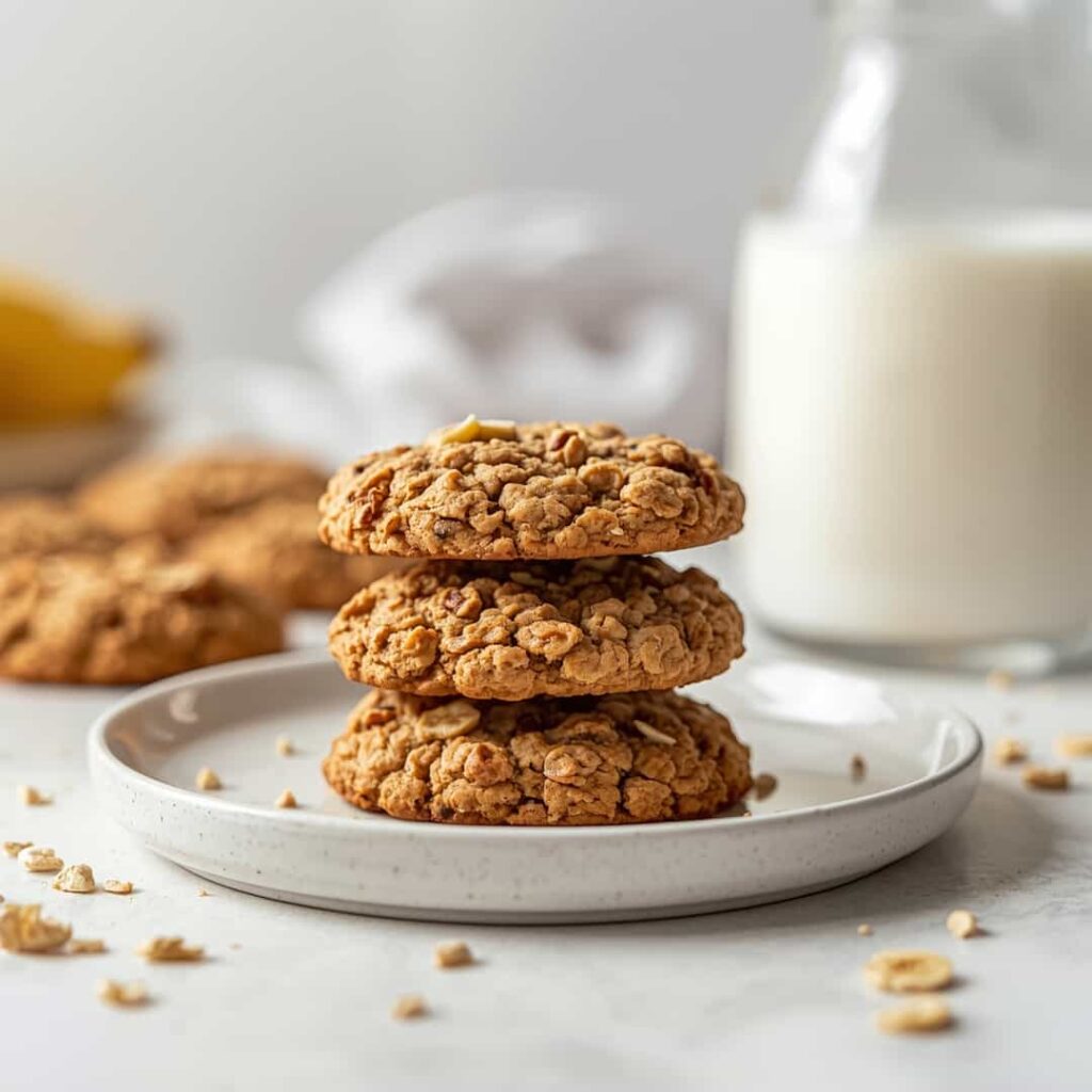 Healthy Banana Oatmeal Cookies