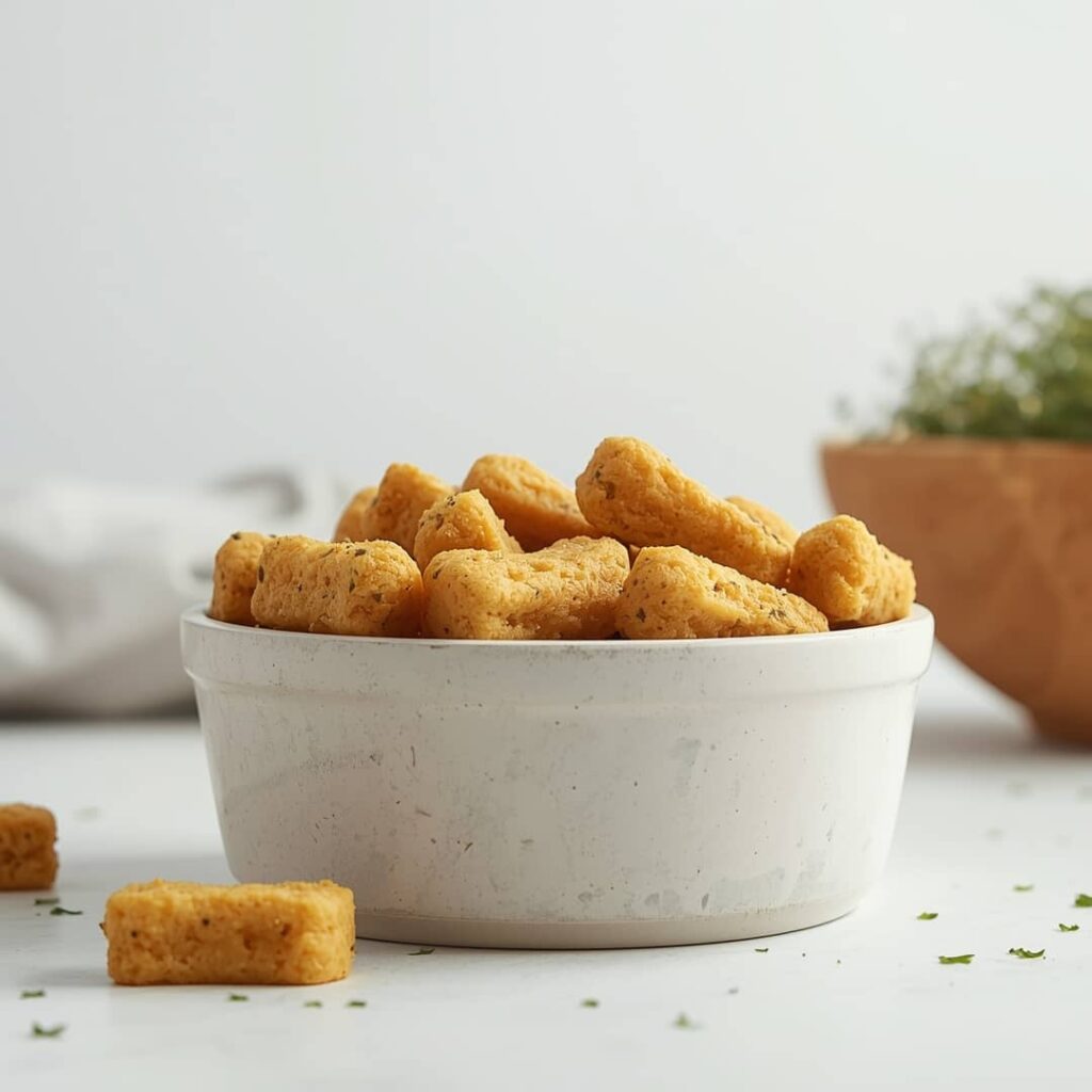 Homemade Cheesy Herb Baked Dog Treats