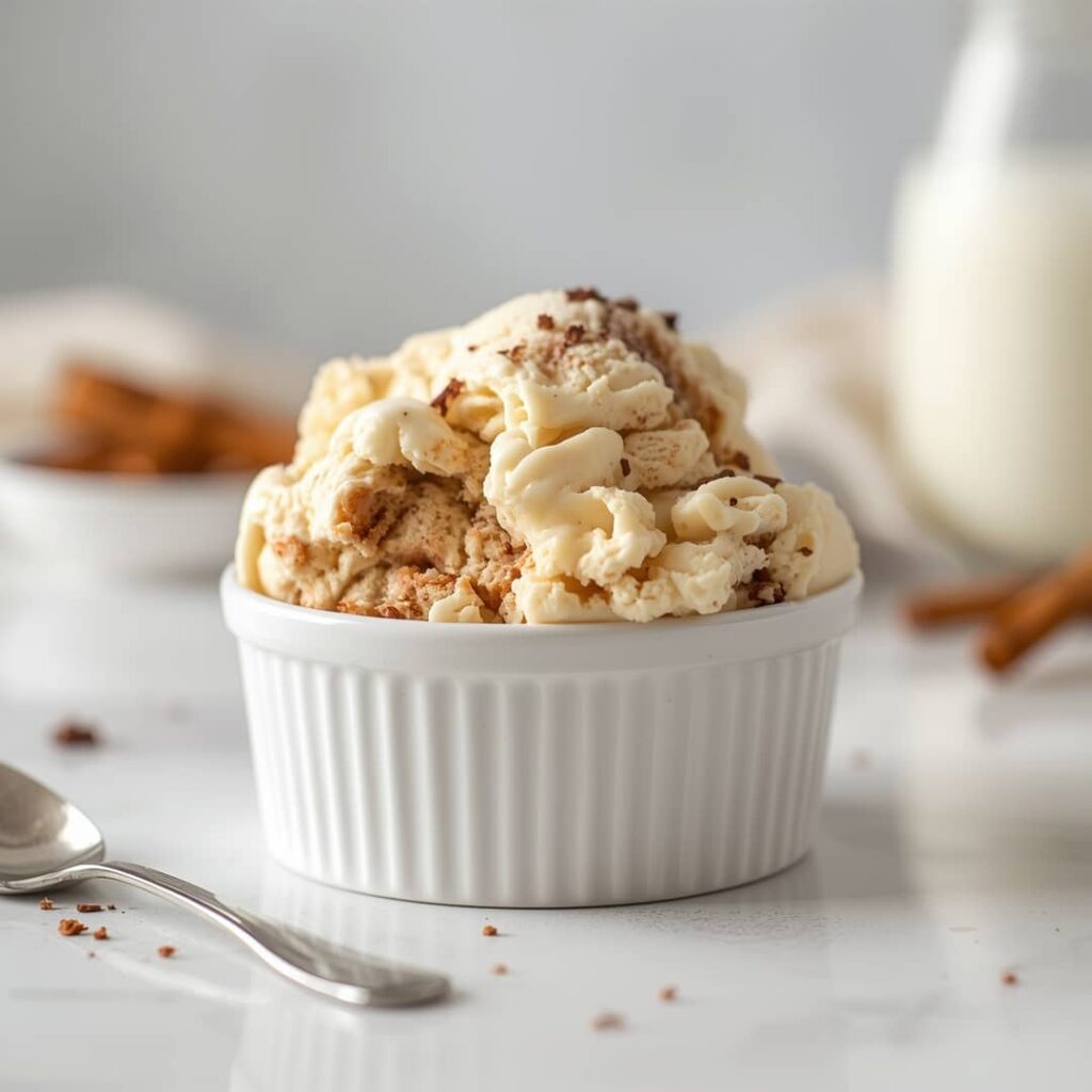 Homemade Cinnamon Roll Ice Cream