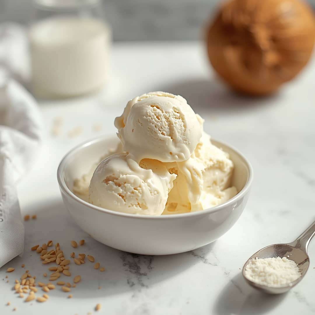 Homemade Ice Cream with Coconut Milk