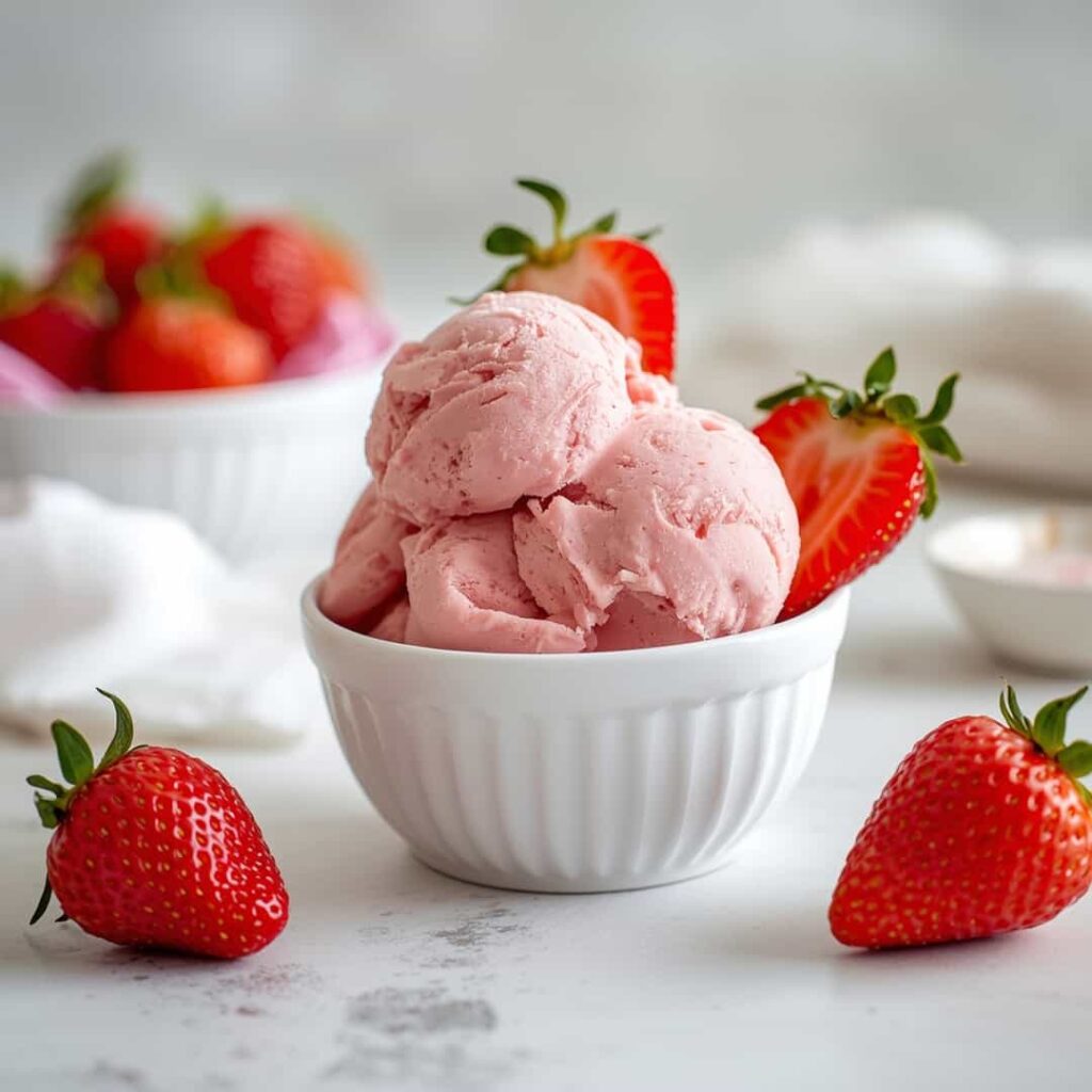 Homemade Strawberry Ice Cream