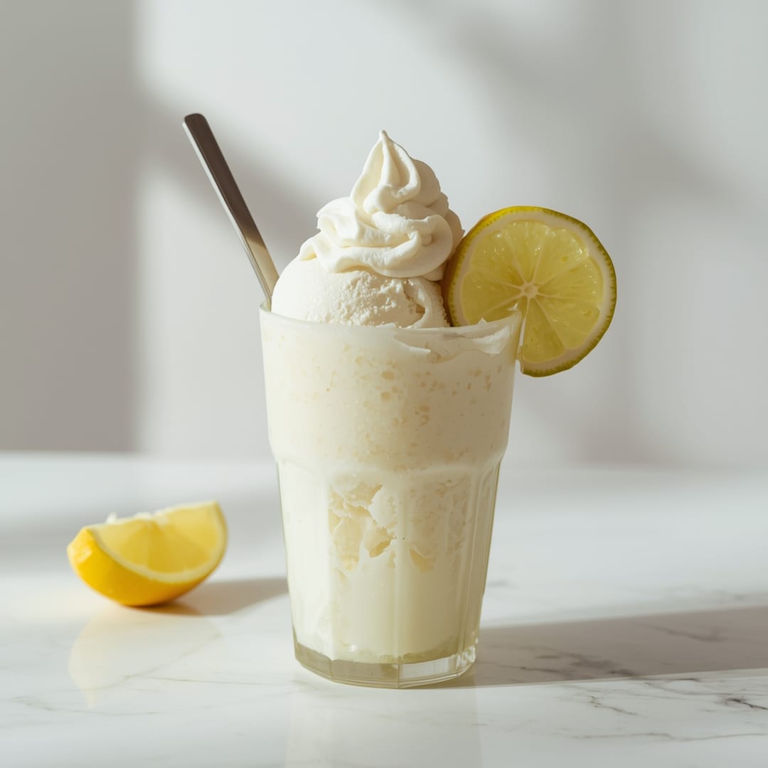 Lemon Lime Ice Cream Float