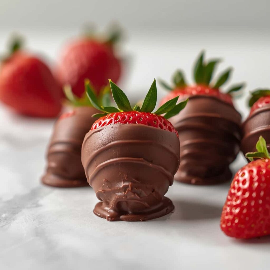 Milk Chocolate Strawberries Edible Gift