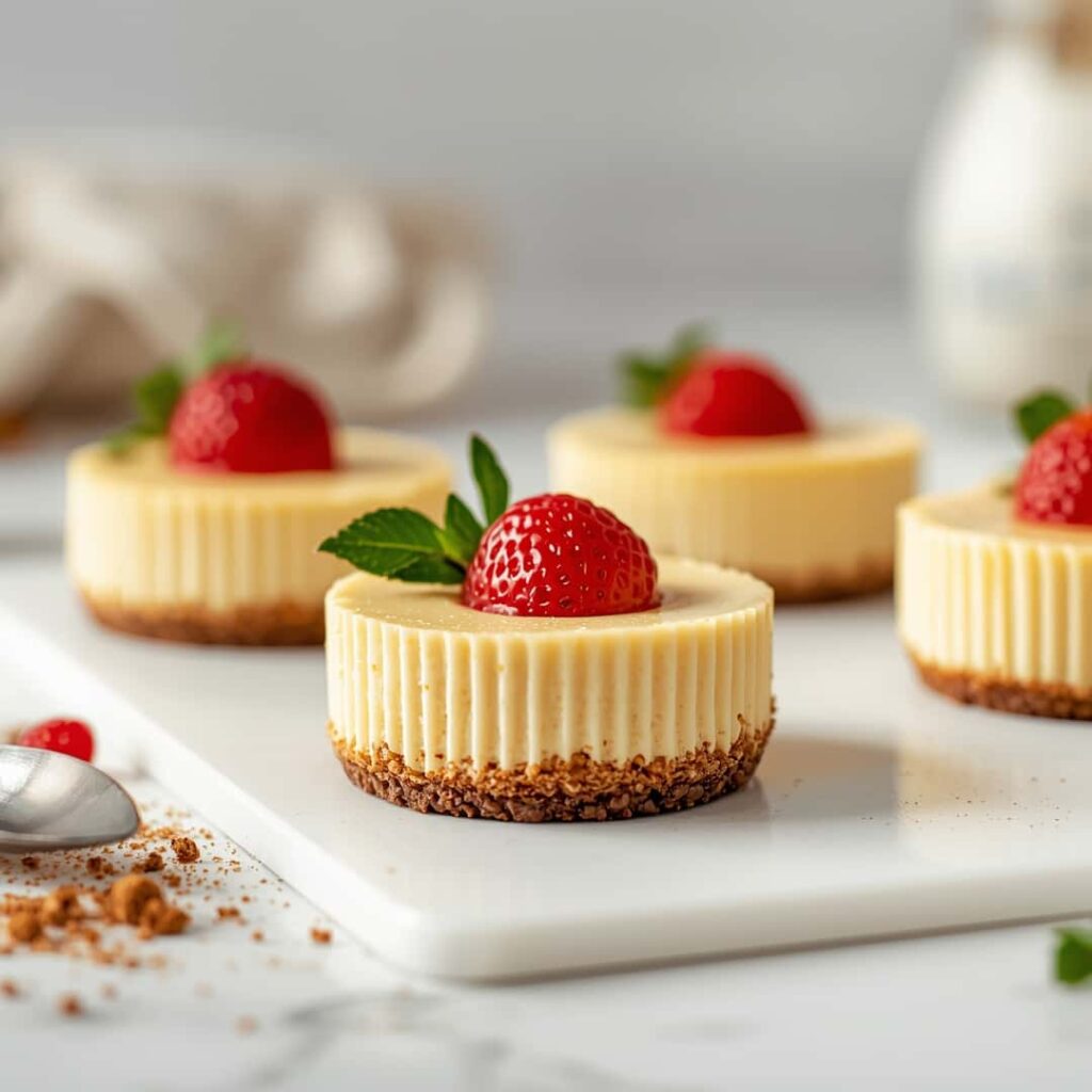 Mini Vegan Gluten Free Cheesecakes
