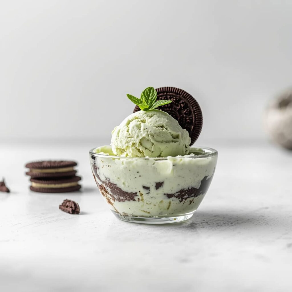 Mint Oreo Ice Cream Dessert
