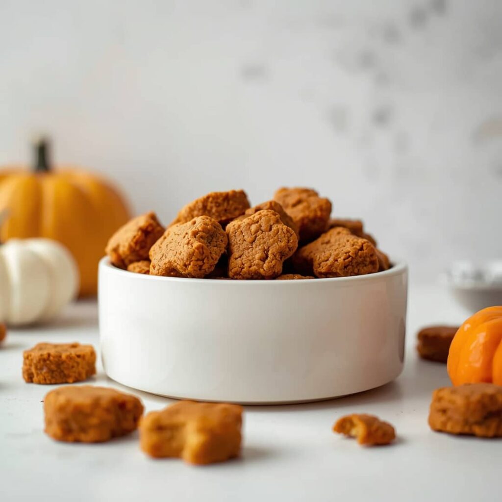 No Bake Pumpkin Dog Treats