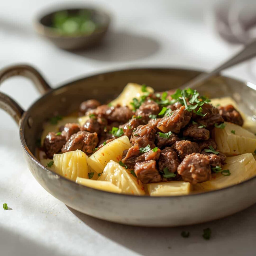 One Pan Beef Cabbage