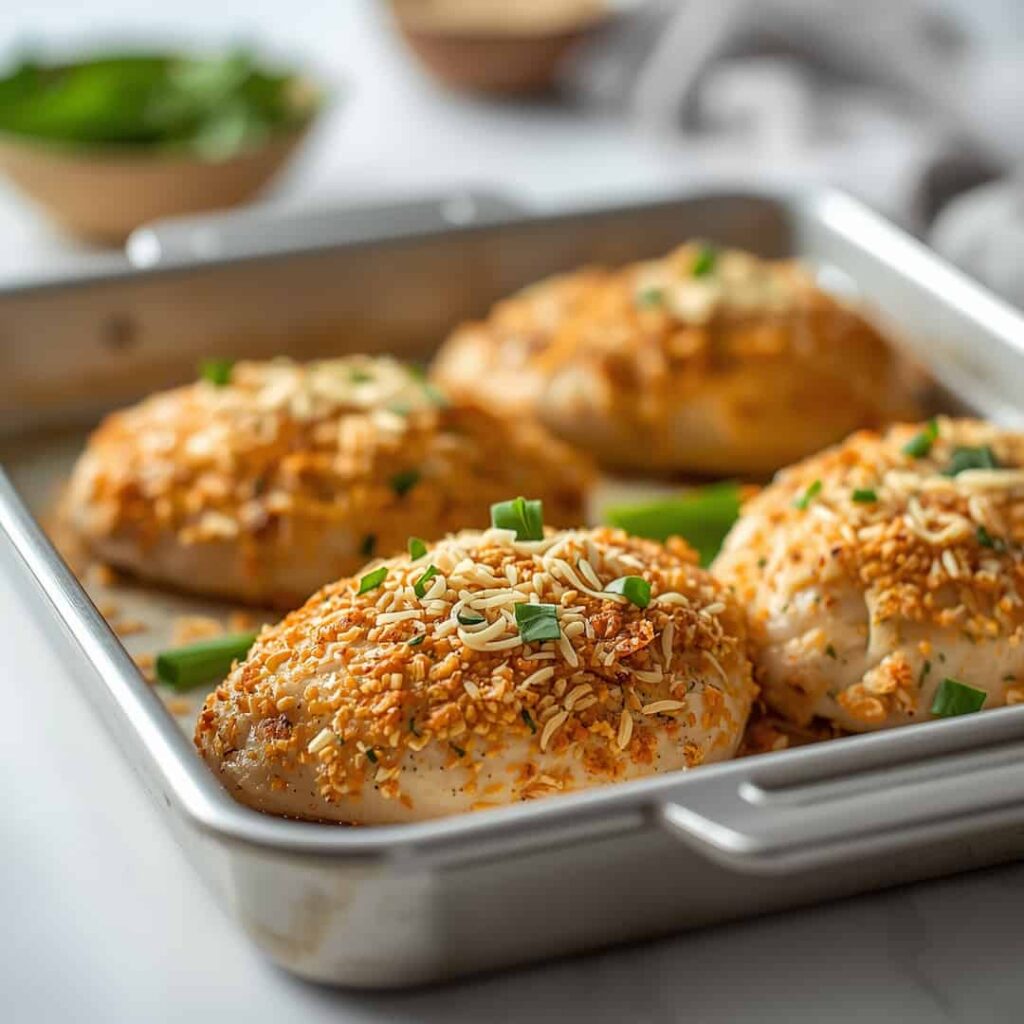 Parmesan Crusted Chicken Sheet Pan
