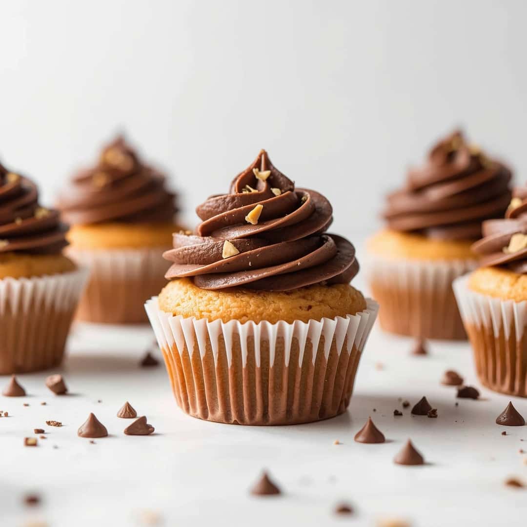 Peanut Butter Chocolate Cupcakes