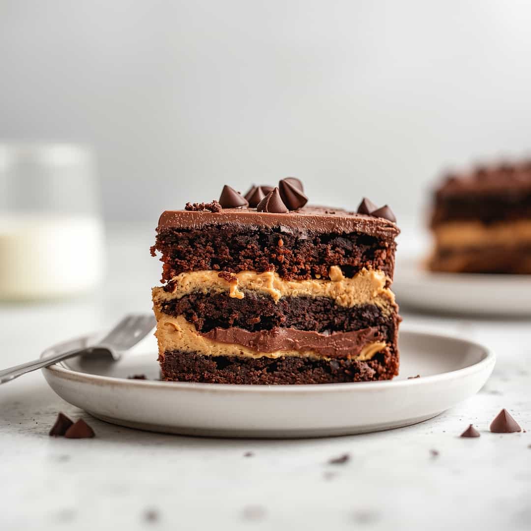 Peanut Butter Chocolate Layer Cake