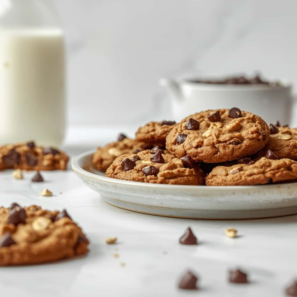 Peanut Butter Oatmeal Chocolate Chip Cookies