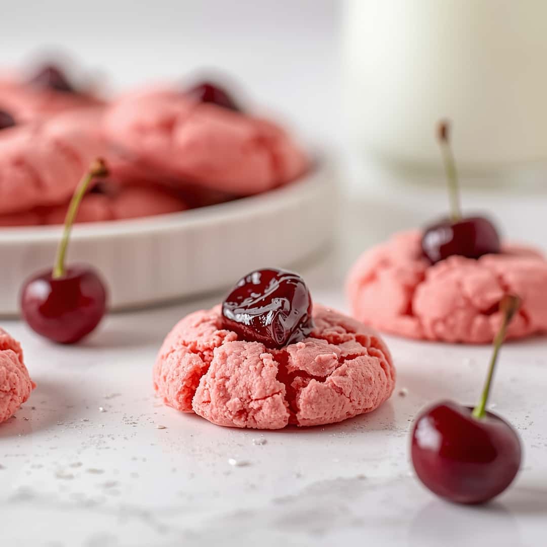 Pink Cherry Cookies 2 Pink Cherry Cookies