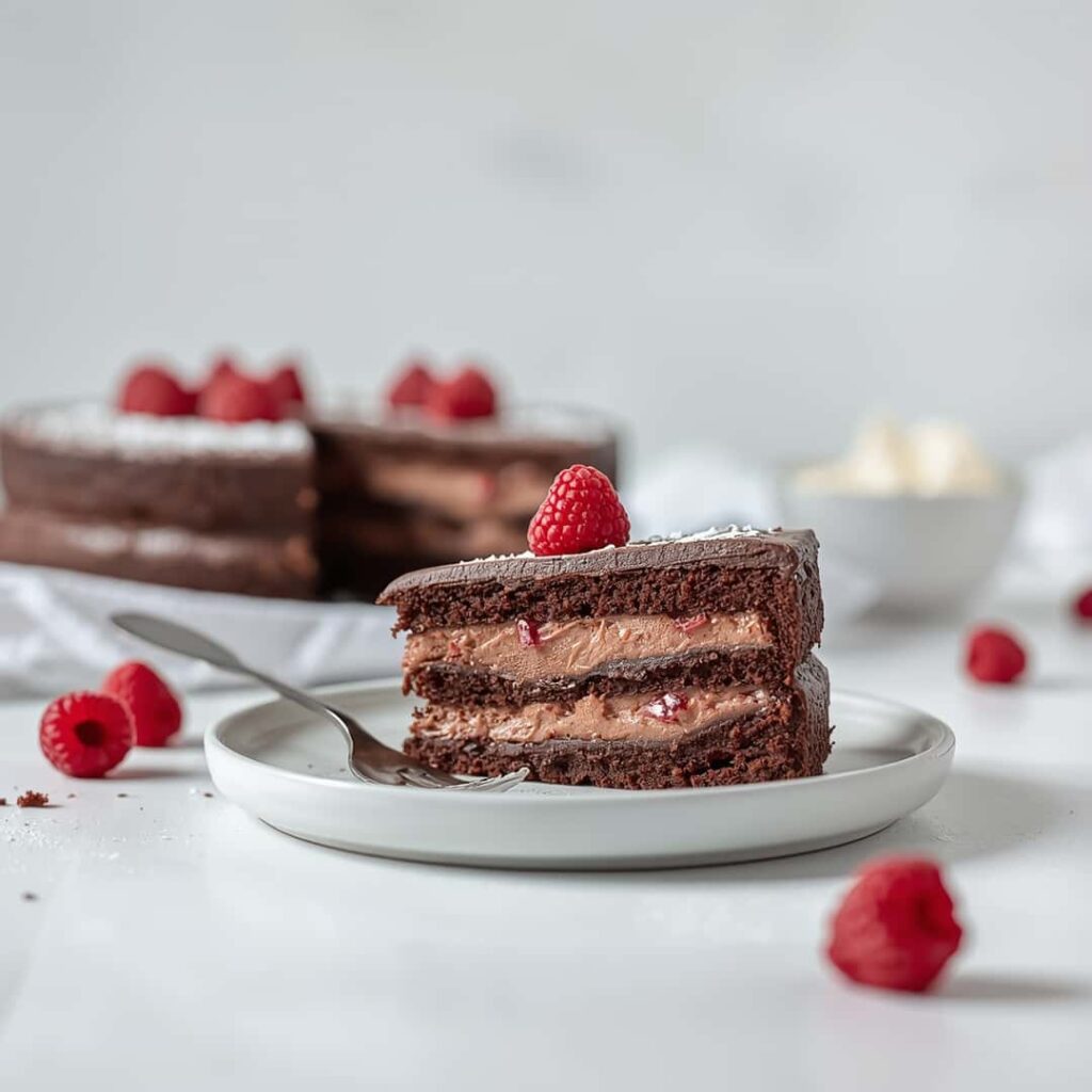 Raspberry Chocolate Layer Cake