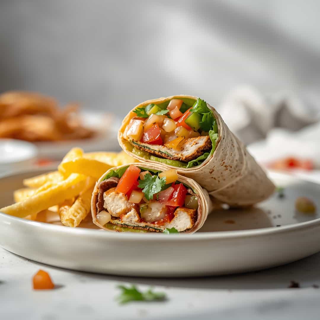 Southwest Chicken Wrap 2 Southwest Chicken Wrap