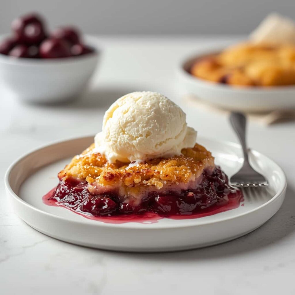 Sweet Cherry Cobbler