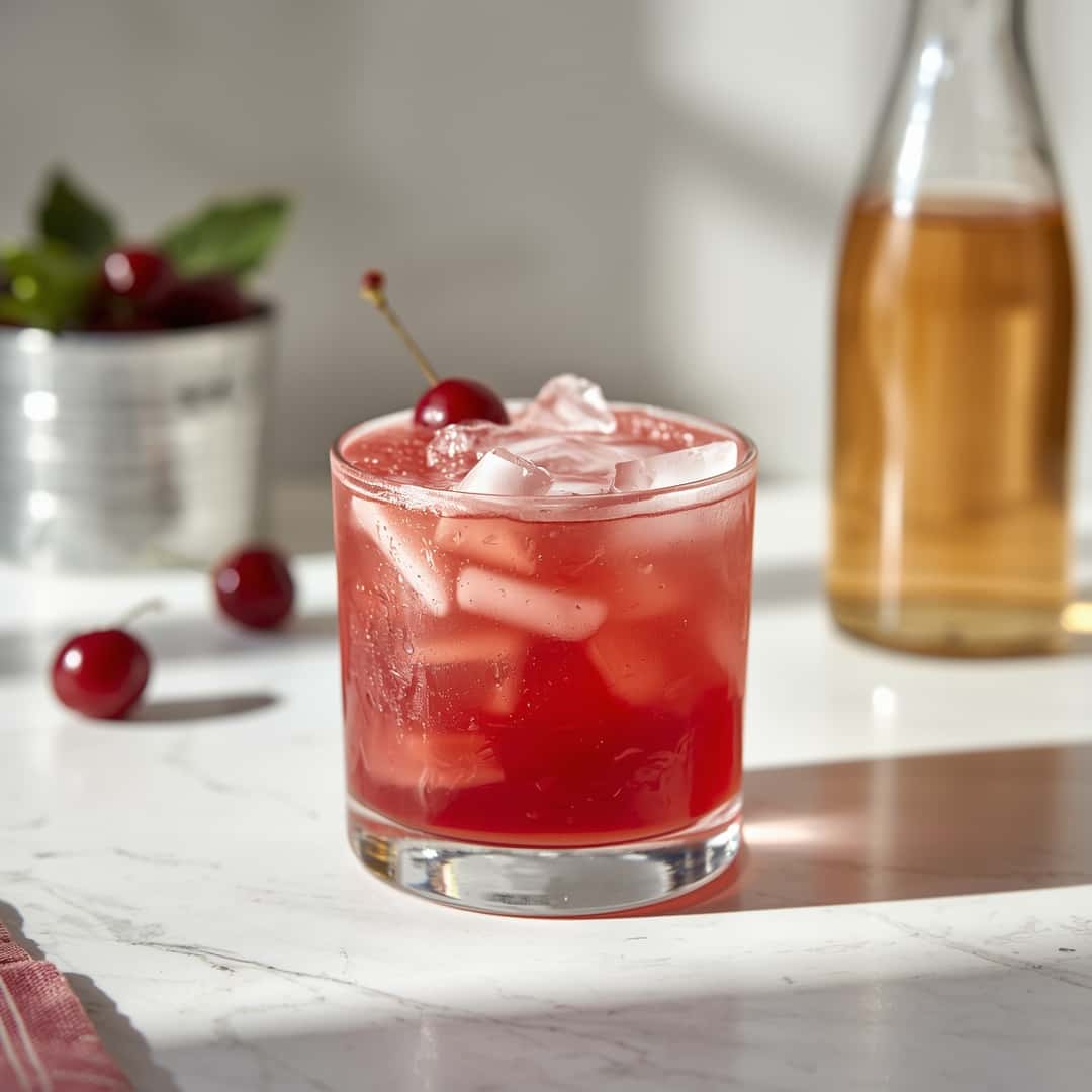 Sweet Elegant Cherry Rose Mudslide Cocktail