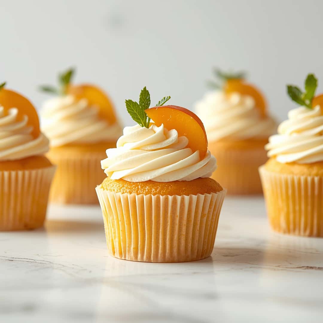 Sweet Peach Bellini Cupcakes 2 Sweet Peach Bellini Cupcakes
