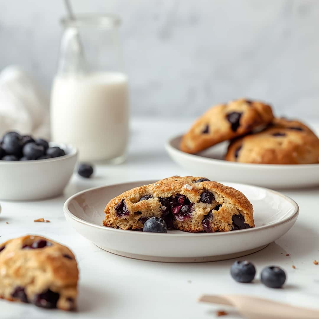 Vegan Gluten-Free Blueberry Scones