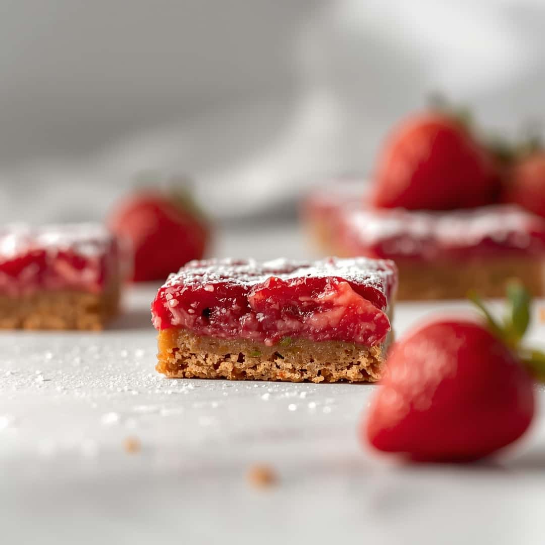 Vegan Gluten Free Strawberry Bars
