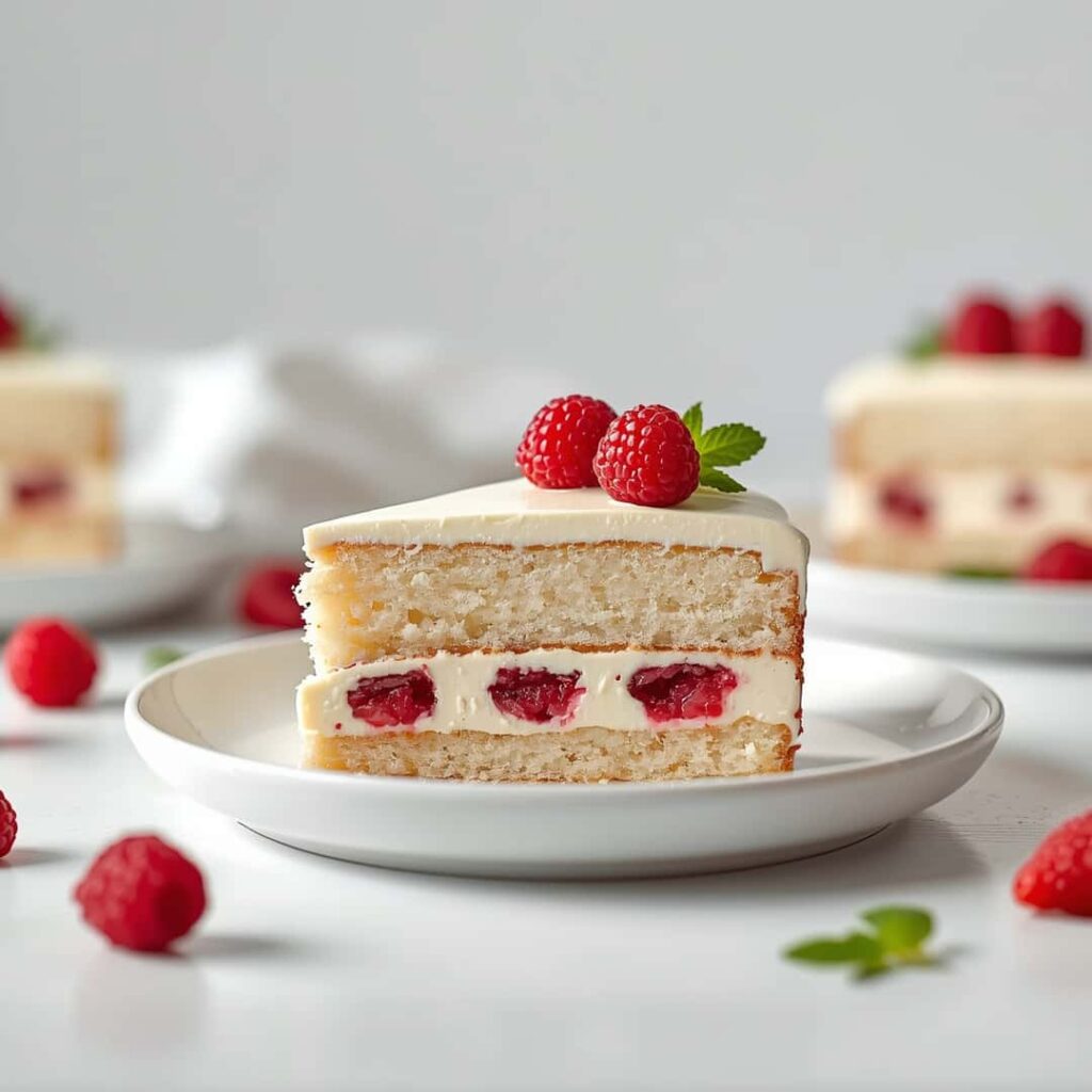 White Chocolate Raspberry Dream Cake