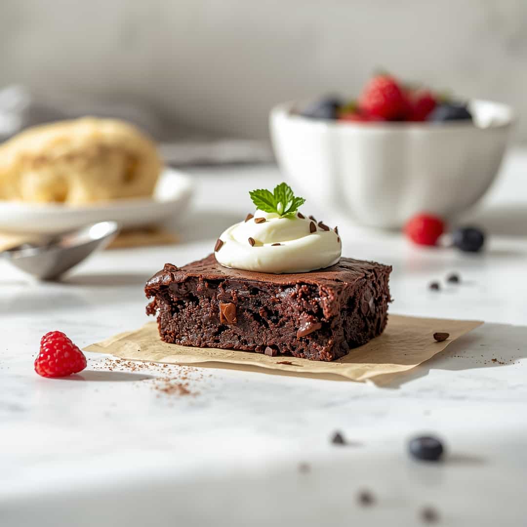 Zero Sugar Brownies Greek Yogurt