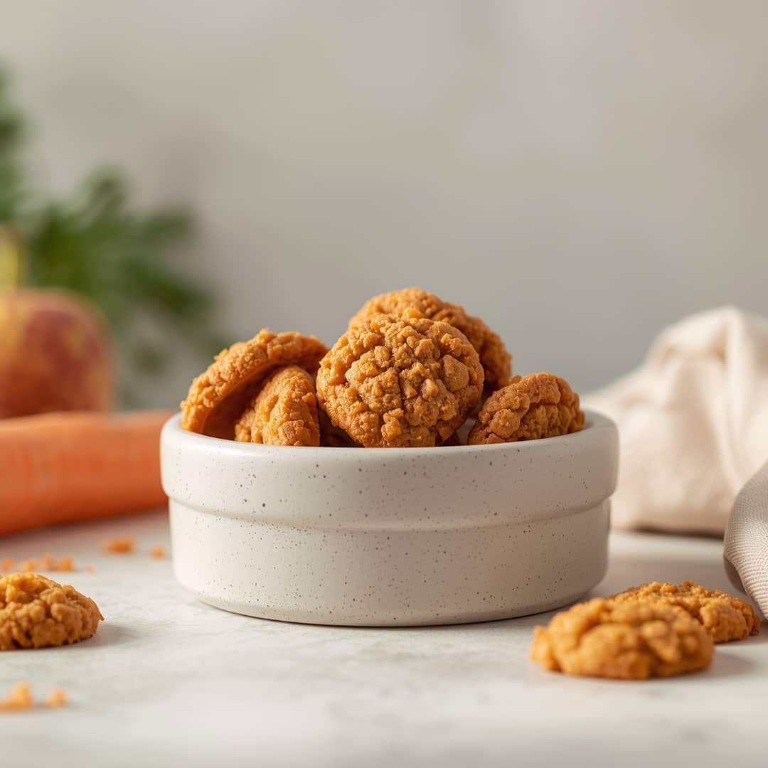 carrot apple crunchy dog cookies