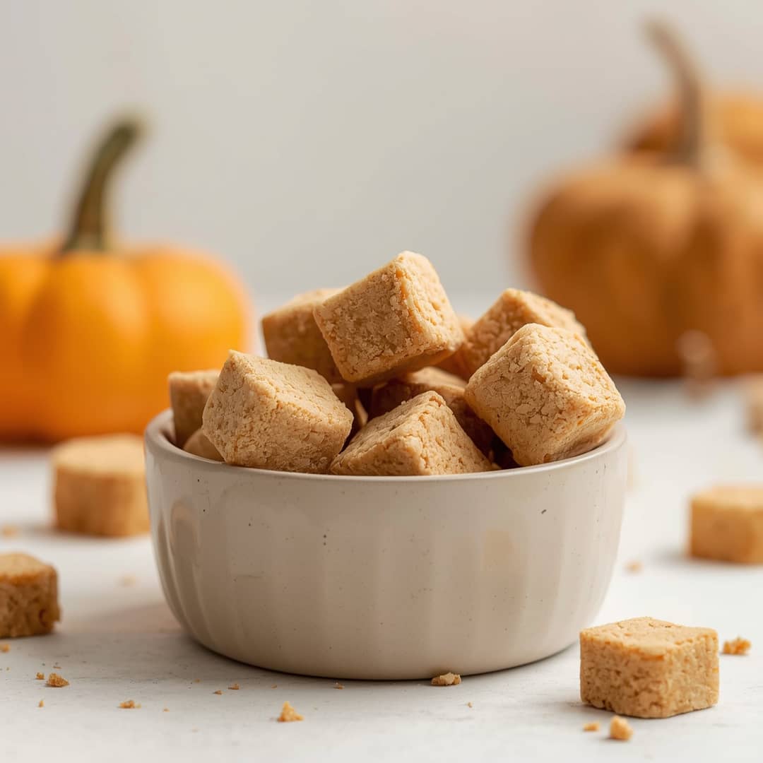 frozen pumpkin peanut butter dog treats
