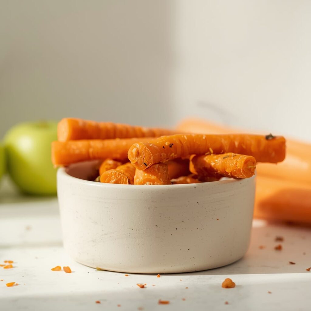 healthy apple carrot chew sticks for dogs