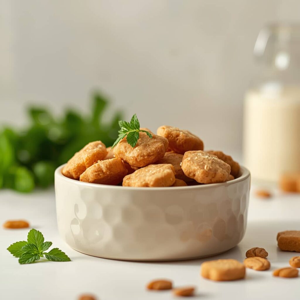 mint parsley fresh breath dog biscuits