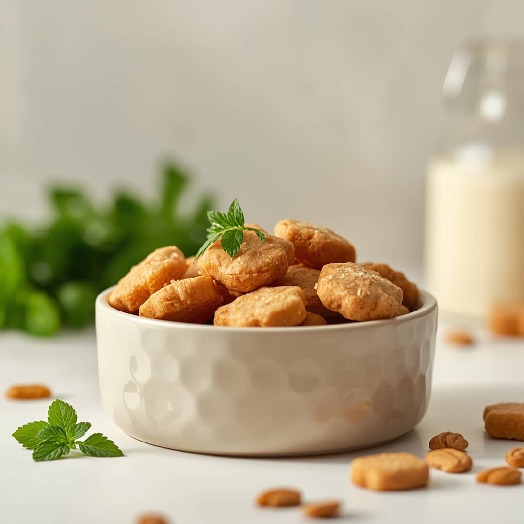 mint parsley fresh breath dog biscuits