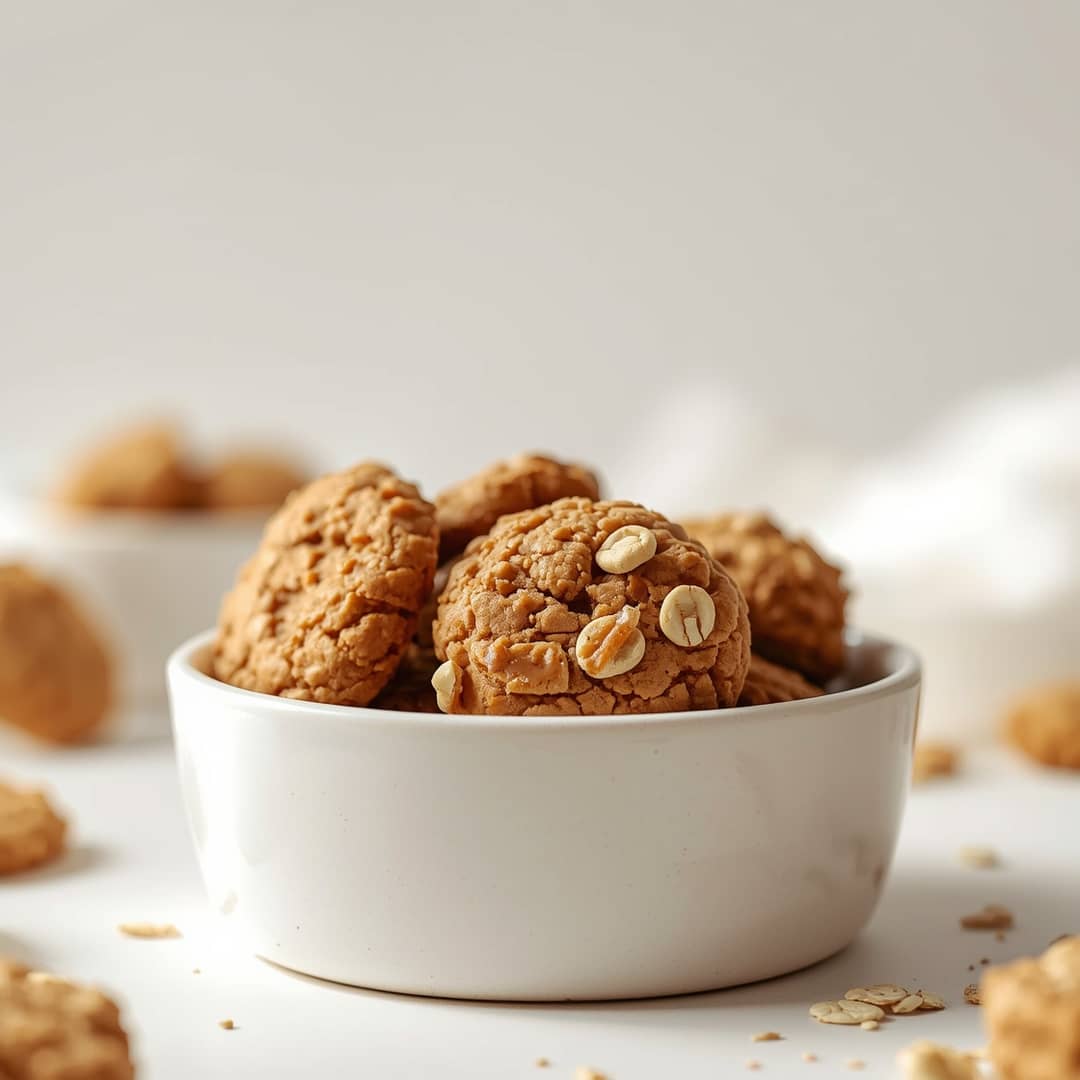 peanut butter oat dog cookies 3 ingredient