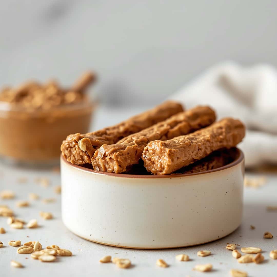 peanut butter oatmeal chew sticks for dogs