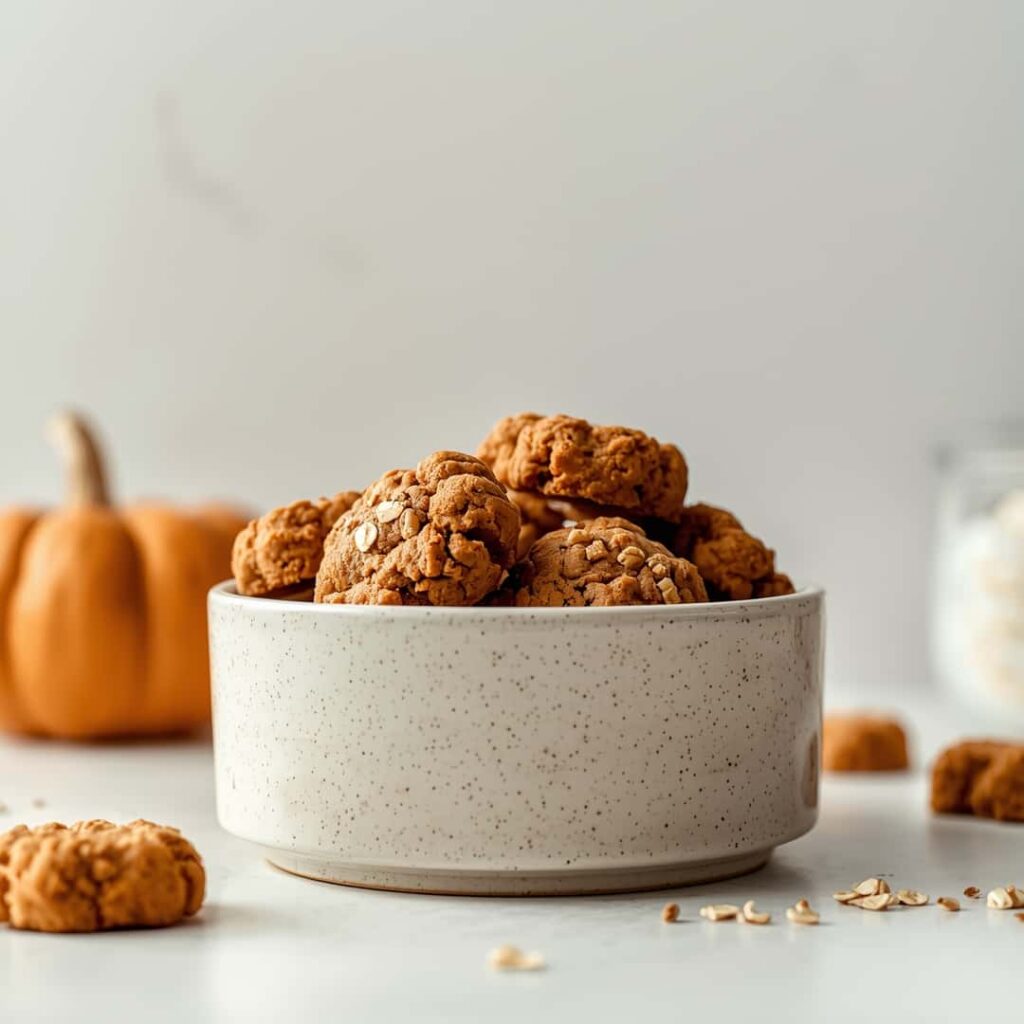 pumpkin oat natural dog cookies homemade