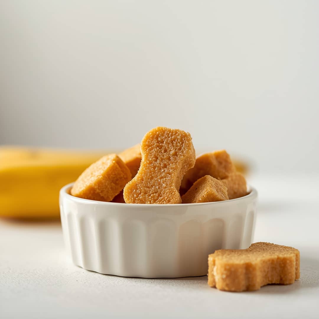 soft peanut butter banana dog treats