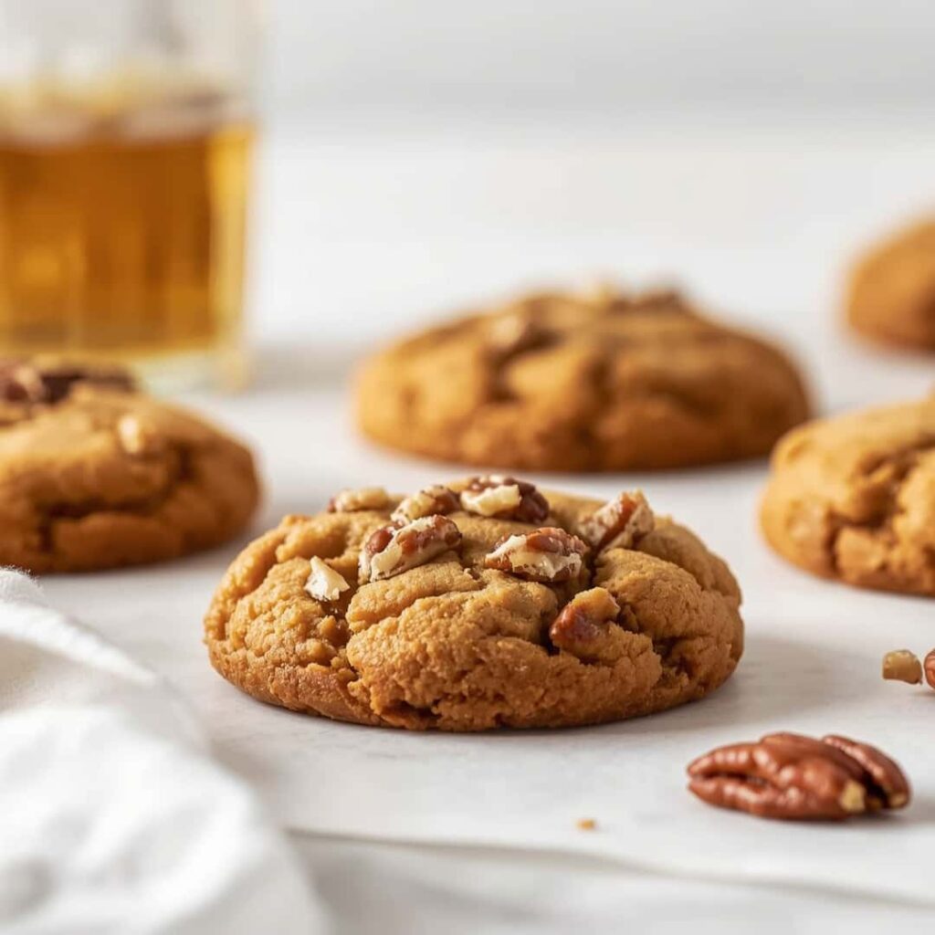 Brown Butter Bourbon Pecan Cookies