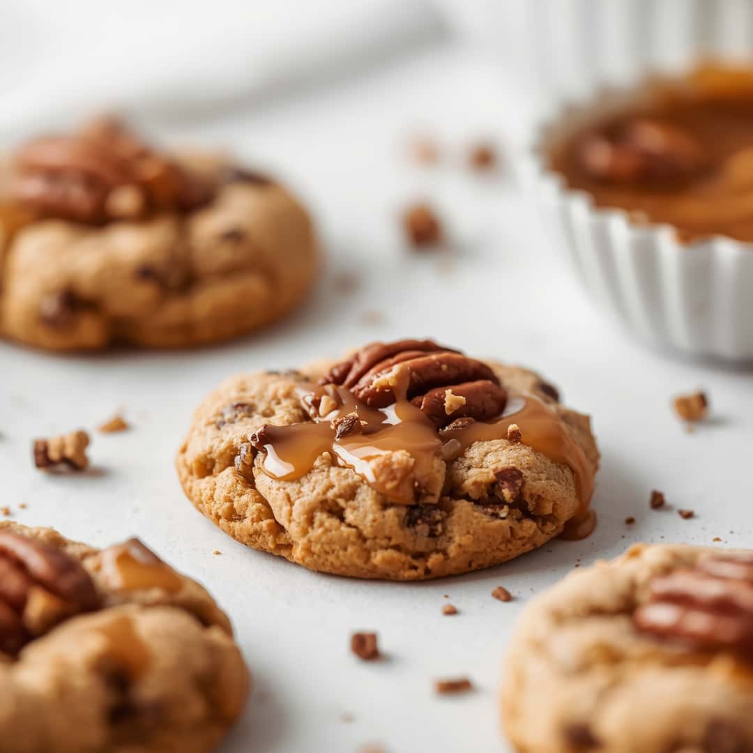 Caramel Butter Pecan Cookies
