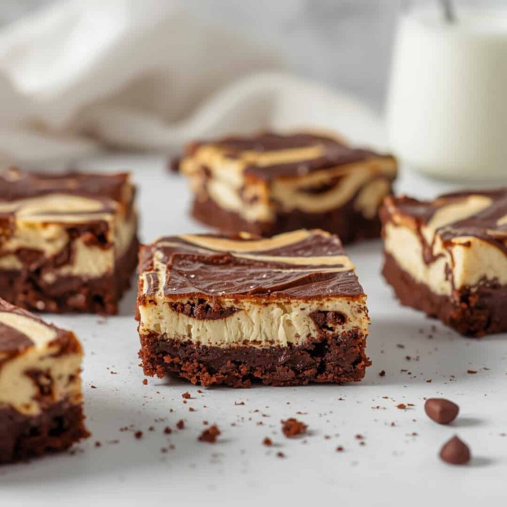 Cheesecake Swirled Brownies
