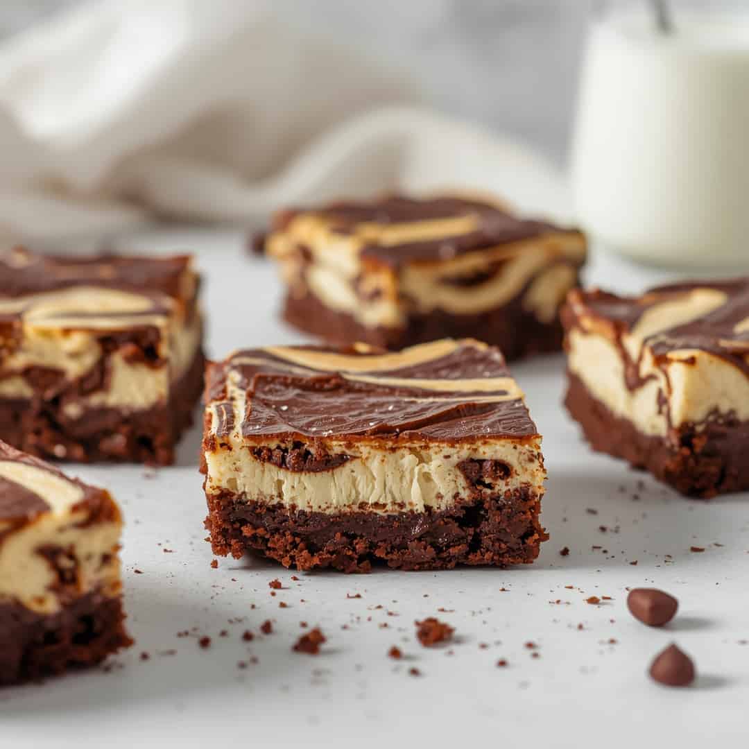 Cheesecake Swirled Brownies