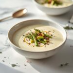 Creamy Tahini Asparagus Soup