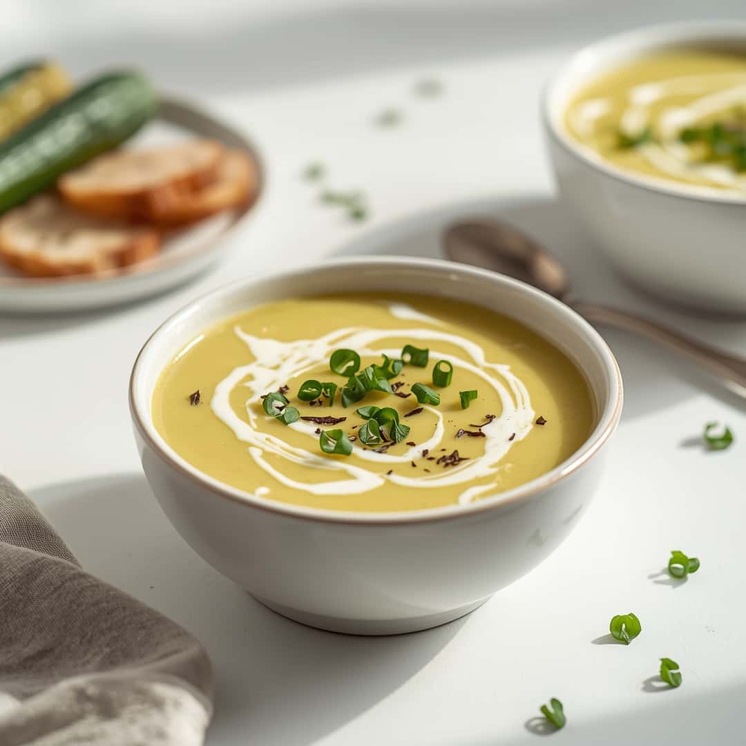 Creamy Zucchini Soup 2 Creamy Zucchini Soup