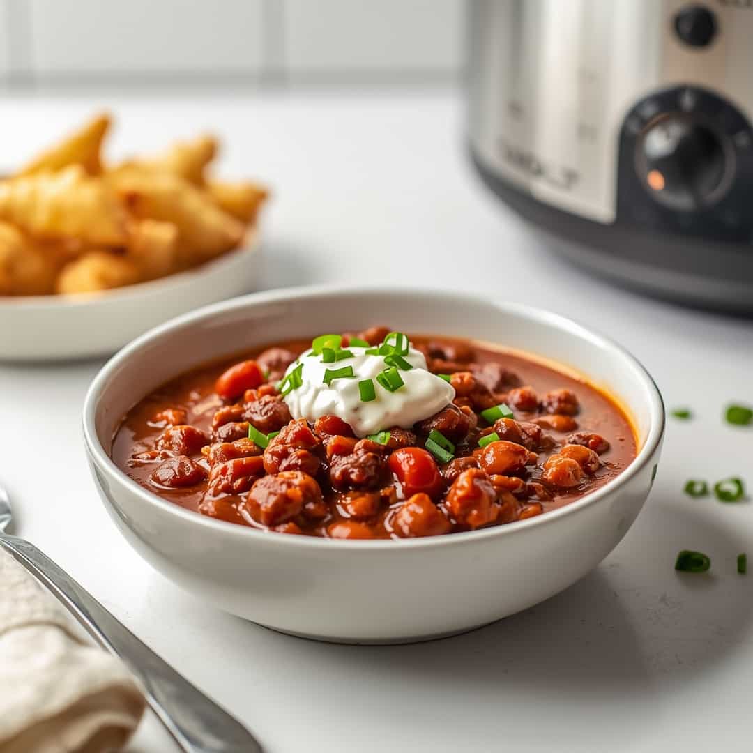 Easy Hearty Crockpot Chili Recipe