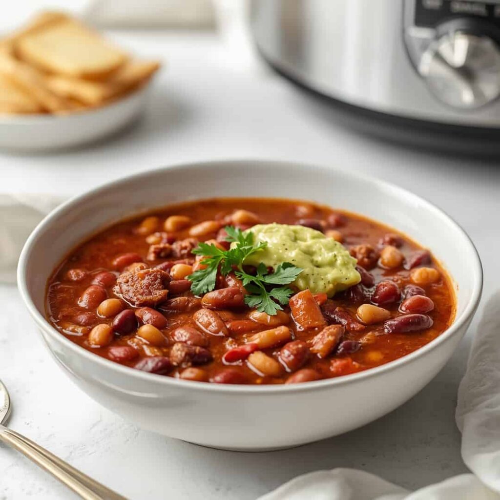 Easy Slow Cooker Beef Chili with Beans
