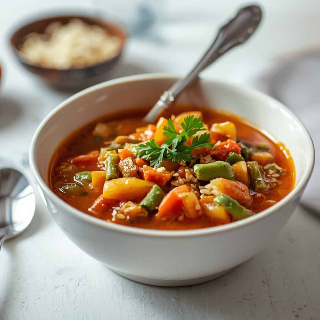 Easy Spring Minestrone Soup