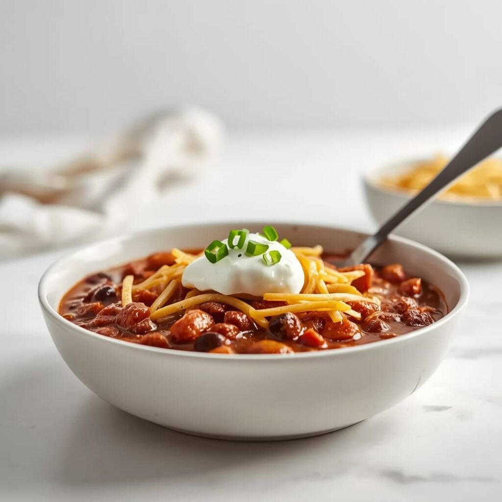 Easy Ultimate Game Day Crockpot Chili