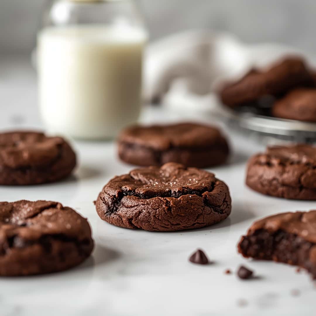 Fudgy Chocolate Brownie Cookies